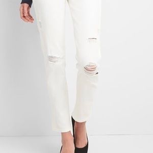 Gap Maternity Jeans- Distressed and Cropped